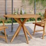 Round garden table made of solid acacia wood Ø110x75 cm by , Garden tables - Ref: Foro24-367835, Price: 183,23 €, Discount: %