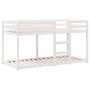 Cama litera con techo madera maciza de pino blanco 80x200 cm de , Camas y somieres - Ref: Foro24-3282042, Precio: 235,38 €, D...