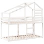 Bed with solid white pine wood roof 80x200 cm by , Beds and slatted bases - Ref: Foro24-3281959, Price: 238,99 €, Discount: %