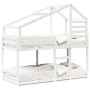 Bunk bed with solid white pine wood roof 90x200 cm by , Beds and slatted bases - Ref: Foro24-3281971, Price: 275,34 €, Discou...