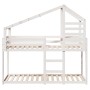 Bunk bed with solid white pine wood roof 90x200 cm by , Beds and slatted bases - Ref: Foro24-3281971, Price: 275,34 €, Discou...