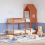 Bunk bed with solid pine wood roof in brown, 90x200 cm. by , Beds and slatted bases - Ref: Foro24-3281999, Price: 253,60 €, D...