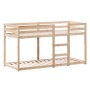 Cama litera con techo madera maciza de pino 90x200 cm de , Camas y somieres - Ref: Foro24-3282000, Precio: 227,93 €, Descuent...