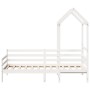 Sofa bed with solid white pine wood roof 90x200 cm by , Beds and slatted bases - Ref: Foro24-3282203, Price: 205,92 €, Discou...