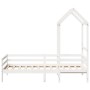 Sofa bed with solid white pine wood roof 90x200 cm by , Beds and slatted bases - Ref: Foro24-3282191, Price: 192,05 €, Discou...