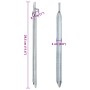 Clavijas de tienda forma V 24 ud acero galvanizado 29,5cm Ø20mm de , Accesorios para tiendas de campaña - Ref: Foro24-4009354...