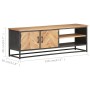 Solid acacia wood TV cabinet 120x30x40 cm by vidaXL, TV Furniture - Ref: Foro24-323524, Price: 270,96 €, Discount: %