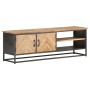 Solid acacia wood TV cabinet 120x30x40 cm by vidaXL, TV Furniture - Ref: Foro24-323524, Price: 270,96 €, Discount: %