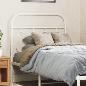 Cabecero de metal blanco 80 cm de , Cabeceros y pies de cama - Ref: Foro24-377193, Precio: 33,99 €, Descuento: %