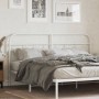 White metal headboard 193 cm by , Headboards and footboards - Ref: Foro24-377203, Price: 50,11 €, Discount: %