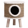 Casa para gatos con patas de madera 41 cm hierba marina de vidaXL, Mobiliario para gatos - Ref: Foro24-170970, Precio: 44,90 ...