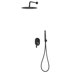 Black 201 stainless steel shower system by vidaXL, Jet nozzles for bathtubs and showers - Ref: Foro24-147721, Price: 179,81 €...