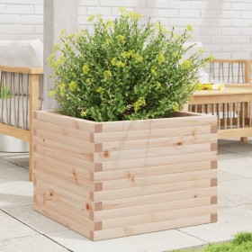 Solid pine wood planter 60x60x46 cm by , Pots and planters - Ref: Foro24-3282409, Price: 115,78 €, Discount: %