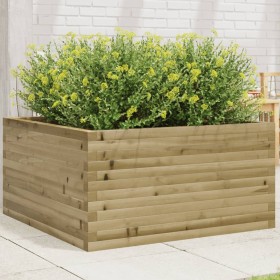 Jardinera de madera de pino impregnada 90x90x46 cm de , Maceteros y jardineras - Ref: Foro24-3282428, Precio: 177,87 €, Descu...