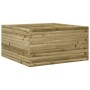 Jardinera de madera de pino impregnada 90x90x46 cm de , Maceteros y jardineras - Ref: Foro24-3282428, Precio: 187,99 €, Descu...