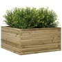 Jardinera de madera de pino impregnada 90x90x46 cm de , Maceteros y jardineras - Ref: Foro24-3282428, Precio: 187,99 €, Descu...