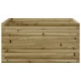 Impregnated pine wood planter 90x90x46 cm by , Pots and planters - Ref: Foro24-3282428, Price: 178,14 €, Discount: %