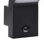 Outdoor LED wall lamps with sensor, 2 units, black aluminum by , Outdoor lighting - Ref: Foro24-4006271, Price: 64,99 €, Disc...