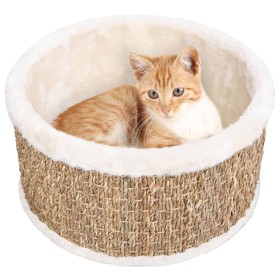 Round cat basket 36 cm sea grass by vidaXL, Cat furniture - Ref: Foro24-170974, Price: 49,16 €, Discount: %