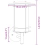 Auftrag für eine silberne Edelstahl-Außenanwendung. von , Außenbeleuchtung - Ref: Foro24-4006284, Preis: 35,43 €, Rabatt: %