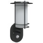 Aplique de exterior con sensor acero inoxidable negro de , Iluminación de exterior - Ref: Foro24-4006290, Precio: 38,99 €, De...