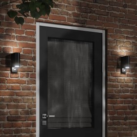 Outdoor wall lamps with sensor 2 units black aluminum by , Outdoor lighting - Ref: Foro24-4006317, Price: 45,99 €, Discount: %