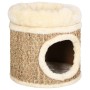 Casita para gatos de lujo con cojín hierba marina 33 cm de vidaXL, Mobiliario para gatos - Ref: Foro24-170968, Precio: 49,43 ...