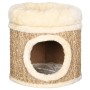 Casita para gatos de lujo con cojín hierba marina 33 cm de vidaXL, Mobiliario para gatos - Ref: Foro24-170968, Precio: 49,43 ...