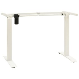 White Adjustable Height Motorized Desk Frame by vidaXL, Cubicles and work tables - Ref: Foro24-321714, Price: 249,36 €, Disco...