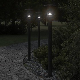 Außen-Stehlampe aus schwarzem Edelstahl, 100 cm. von , Außenbeleuchtung - Ref: Foro24-4006355, Preis: 46,99 €, Rabatt: %