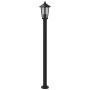 Outdoor lampposts 3 units stainless steel black 120 cm by , Outdoor lighting - Ref: Foro24-4006388, Price: 122,54 €, Discount: %