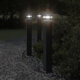 Outdoor black aluminum floor lamp 80 cm by , Outdoor lighting - Ref: Foro24-4006395, Price: 41,99 €, Discount: %