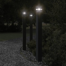 Outdoor black aluminum floor lamp 110 cm by , Outdoor lighting - Ref: Foro24-4006397, Price: 49,99 €, Discount: %