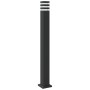 Lámpara de suelo de exterior aluminio negro 110 cm de , Iluminación de exterior - Ref: Foro24-4006397, Precio: 53,64 €, Descu...