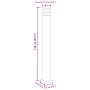 Lámpara de suelo de exterior aluminio negro 110 cm de , Iluminación de exterior - Ref: Foro24-4006397, Precio: 53,64 €, Descu...