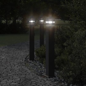 Outdoor floor lamp with black aluminum plug 80 cm by , Outdoor lighting - Ref: Foro24-4006407, Price: 46,99 €, Discount: %