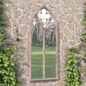 Garden mirror with iron frame for outdoor use 70x30 cm by , Mirrors - Ref: Foro24-318351, Price: 88,99 €, Discount: %