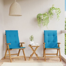 Reclining garden chairs and 2 solid teak wood cushions by , Garden chairs - Ref: Foro24-3196437, Price: 316,06 €, Discount: %