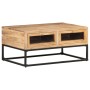 Mesa de centro de madera maciza de acacia 90x60x40 cm de vidaXL, Mesas de centro - Ref: Foro24-323506, Precio: 201,99 €, Desc...