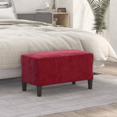 Red velvet wine red bench 70x35x41 cm by , Banks - Ref: Foro24-349401, Price: 56,65 €, Discount: %