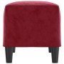 Red velvet wine red bench 70x35x41 cm by , Banks - Ref: Foro24-349401, Price: 56,65 €, Discount: %