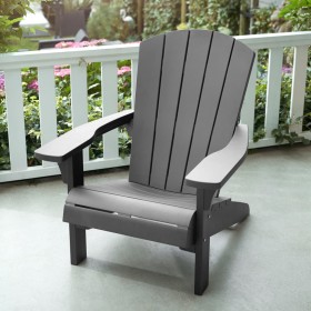 Keter Adirondack Troy gray chair by , Garden chairs - Ref: Foro24-441309, Price: 152,99 €, Discount: %