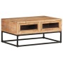 Mesa de centro de madera maciza de acacia 90x60x40 cm de vidaXL, Mesas de centro - Ref: Foro24-323506, Precio: 201,99 €, Desc...