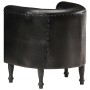 Black genuine leather cube design armchair by , Armchairs - Ref: Foro24-286593, Price: 241,76 €, Discount: %