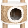 Árbol para gatos con poste rascador 126 cm hierba marina de vidaXL, Mobiliario para gatos - Ref: Foro24-170980, Precio: 113,6...