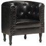 Black genuine leather cube design armchair by , Armchairs - Ref: Foro24-286593, Price: 241,76 €, Discount: %