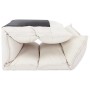 Folding cream fabric floor lounger by , Floor chairs - Ref: Foro24-325237, Price: 84,18 €, Discount: %