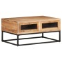 Mesa de centro de madera maciza de acacia 90x60x40 cm de vidaXL, Mesas de centro - Ref: Foro24-323506, Precio: 201,99 €, Desc...