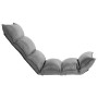 Folding light gray fabric floor lounger by , Floor chairs - Ref: Foro24-325235, Price: 102,43 €, Discount: %