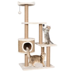 Árbol para gatos con poste rascador 123 cm hierba marina de vidaXL, Mobiliario para gatos - Ref: Foro24-170979, Precio: 93,17...